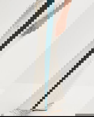 Puma pantaloni de trening culoarea bej, cu imprimeu, 632138