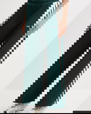 Puma pantaloni de trening culoarea verde, 629803