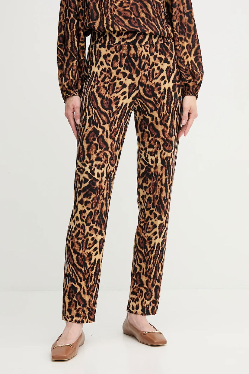 Joseph Ribkoff pantaloni culoarea maro, mulata, high waist, 253269