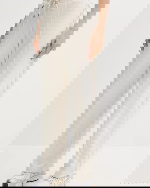 Puma pantaloni de trening culoarea bej, uni, 688129