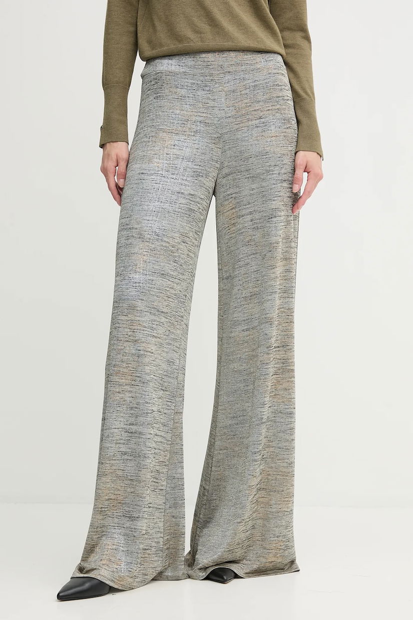 Joseph Ribkoff pantaloni de trening culoarea argintiu, cu imprimeu, 253274