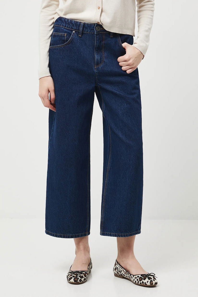 Medicine blugi din bumbac culoarea bleumarin