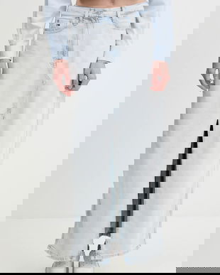 Tommy Jeans fustă jeans maxi, drept, DW0DW21069