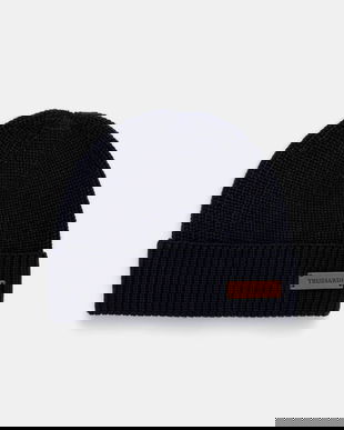 Trussardi căciulă din amestec de lână culoarea bleumarin, E603C000002N