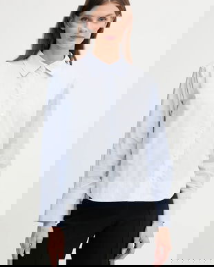 Dkny cămașă din bumbac cu guler clasic, relaxed, DJ5W2130