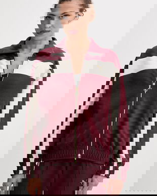 Puma bluză culoarea bordo, uni, 632137