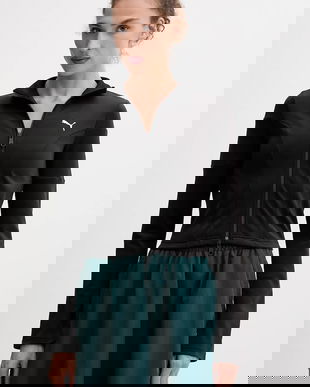 Puma bluză culoarea negru, uni, 632146