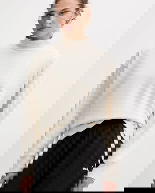 Puma bluză culoarea bej, uni, 688152