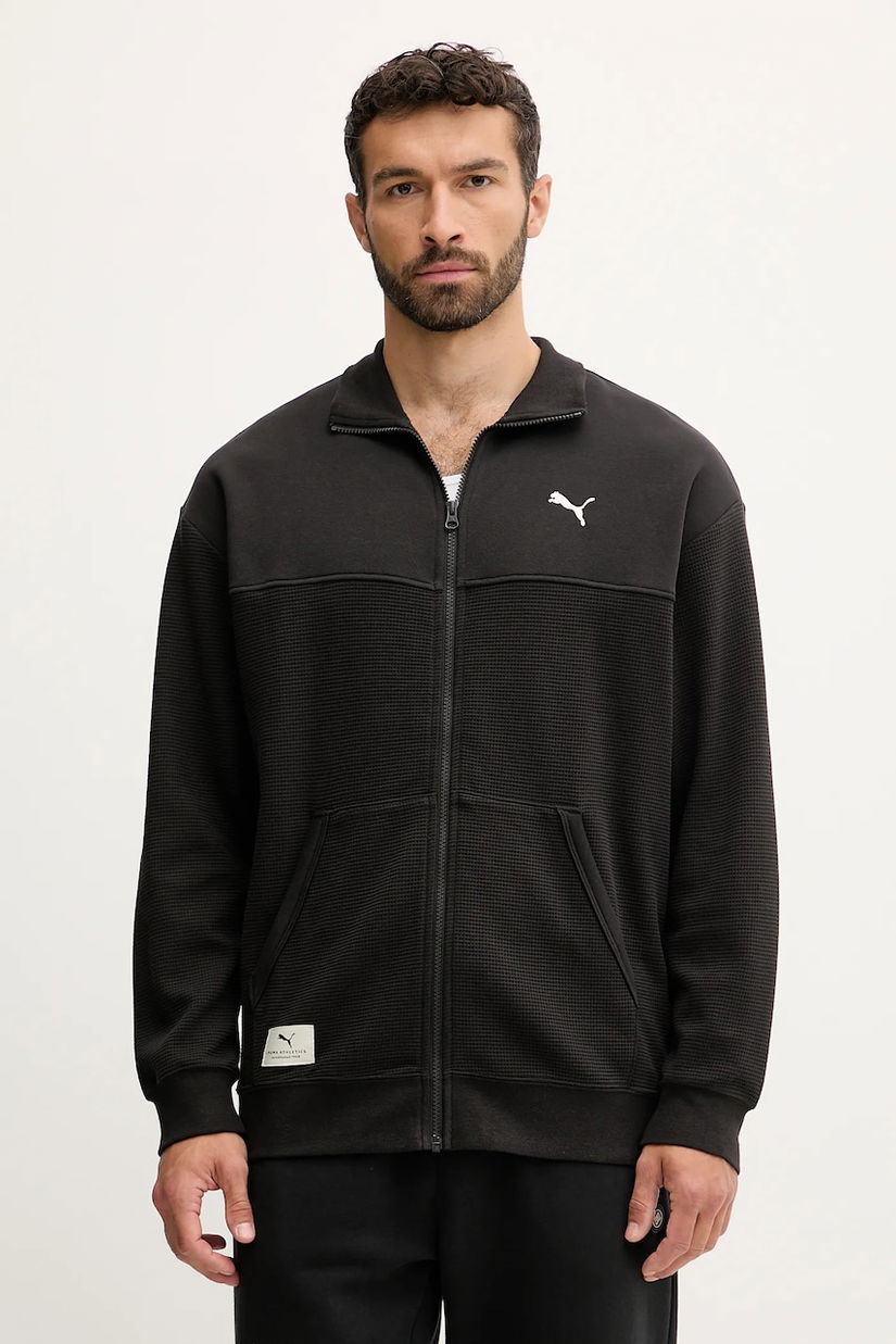 Puma bluză culoarea negru, uni, 688218