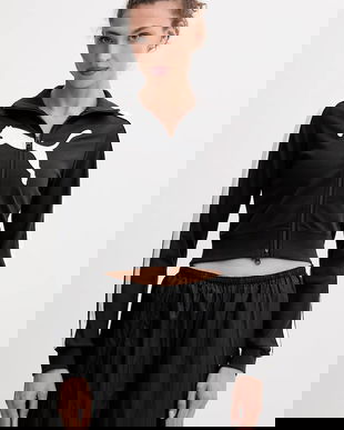 Puma bluză culoarea negru, cu imprimeu, 632123