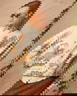 Medicine hanorac de bumbac culoarea bej, modelator