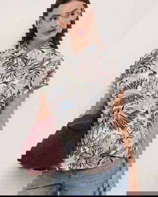 Medicine cămașă din amestec de in cu guler clasic, relaxed