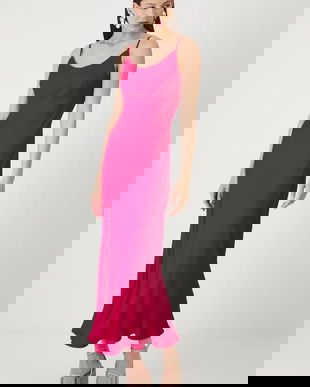 Medicine rochie culoarea roșu, maxi, mulată