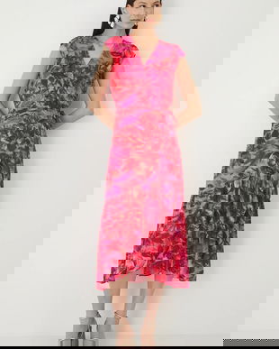 Medicine rochie midi, evazati