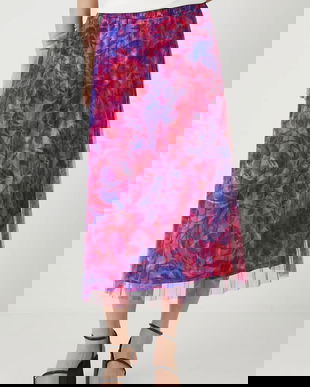 Medicine fustă midi, evazați