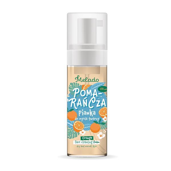 Spuma de curatare a fetei pentru ten uscat și normal Portocale Melado, 170 ml