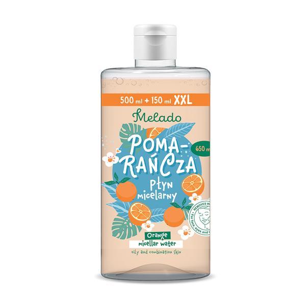 Apa micelara pentru ten uscat și normal Portocale Melado, 500ml + 150ml free