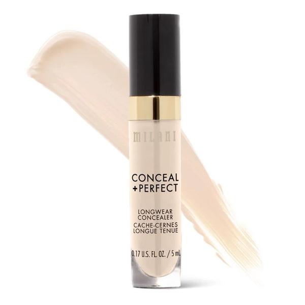 Corector Rezistent la Transfer - Milani Conceal + Perfect Longwear Concealer, nuanta Pure Ivory, 5 ml