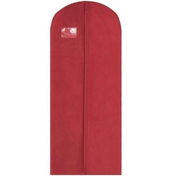 Husa de protectie haine, rosie,160 x 60 x15 burduf lateral cm