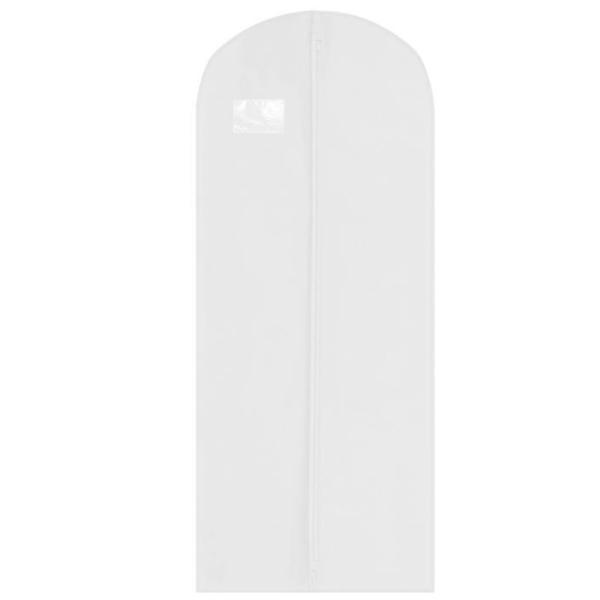 Husa de protectie haine , alba,160 x 60 x15 burduf lateral cm
