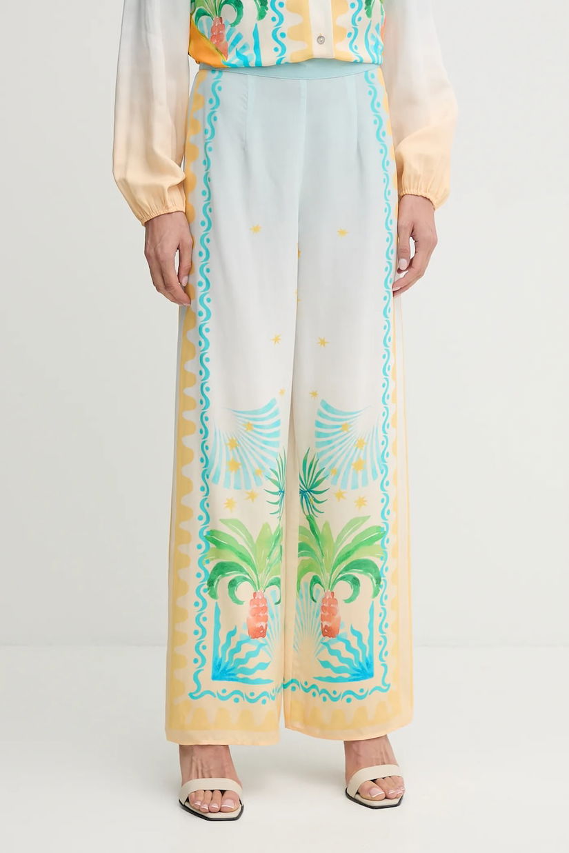 Never Fully Dressed pantaloni Elissa lat, high waist, NFDTR497