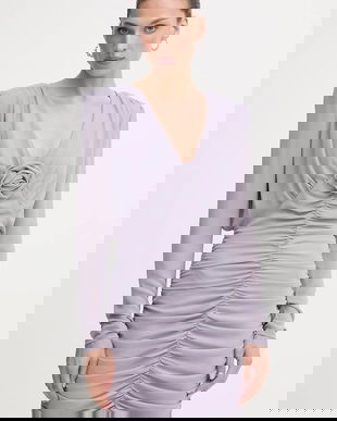 Rotate rochie culoarea violet, mini, mulată, 1143491429