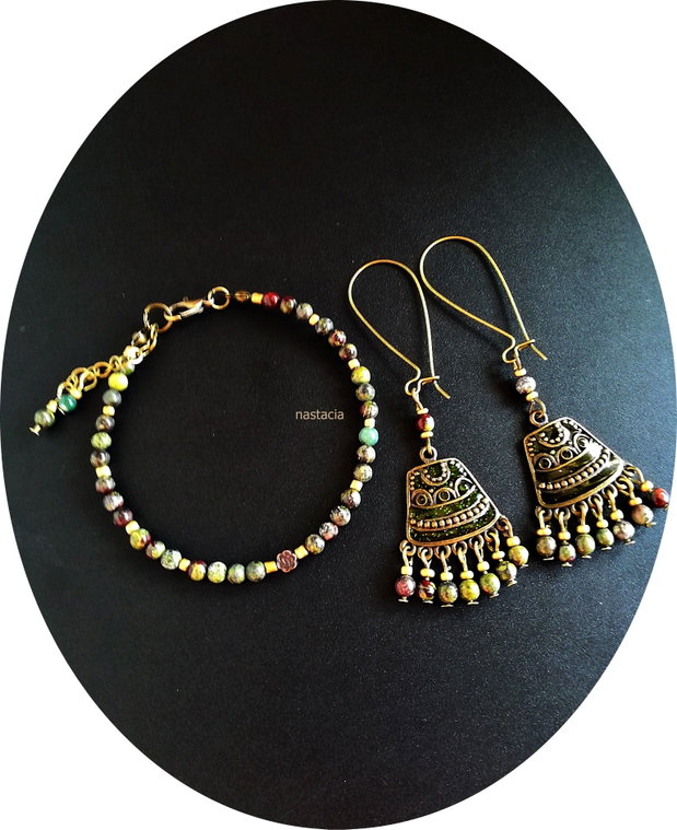 set pietre semipretioase dragon blood jasper