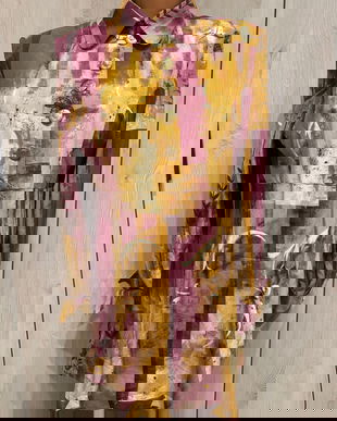 SUPERBA BLUZA VINTAGE UNGARO PREMIERE PARIS ,MATASE NATURALA,DE COLECTIE