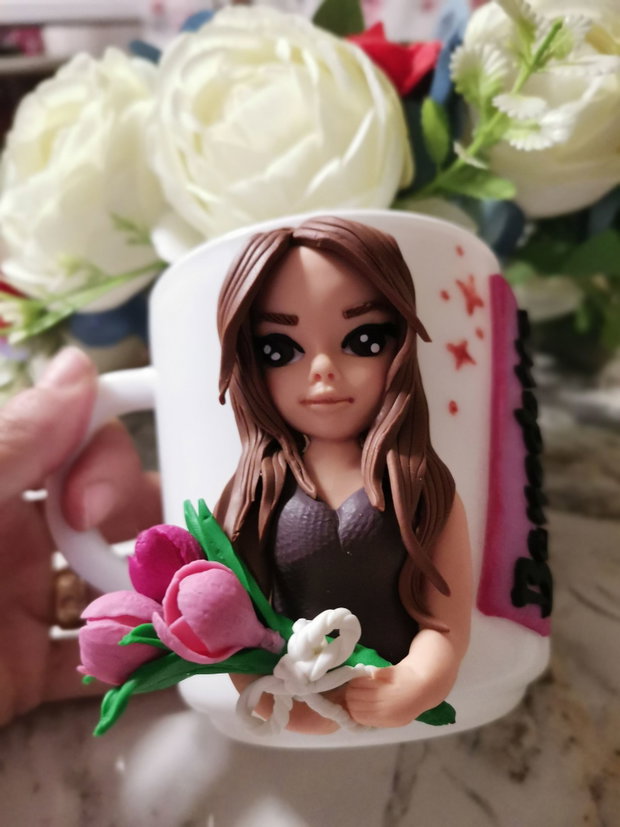 Cana figurina stilizata