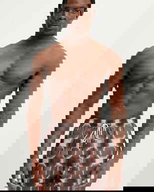 OAS pantaloni scurți de baie culoarea maro, 5001