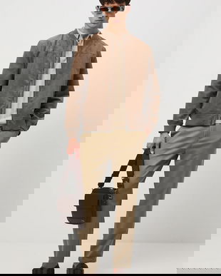 Medicine pantaloni culoarea verde, cu fason chinos