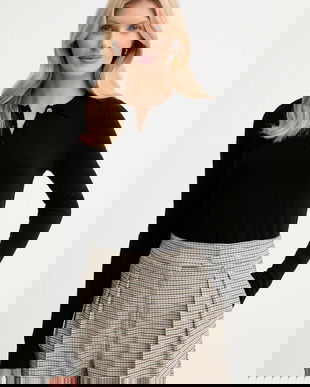 Fracomina pulover de lână culoarea negru, FR25WT7008K47301