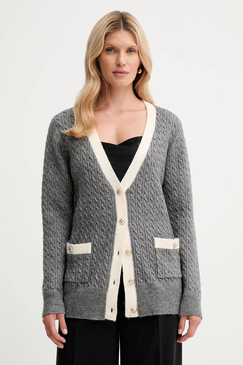 Fracomina cardigan culoarea gri, light, FR25WT8020K55401