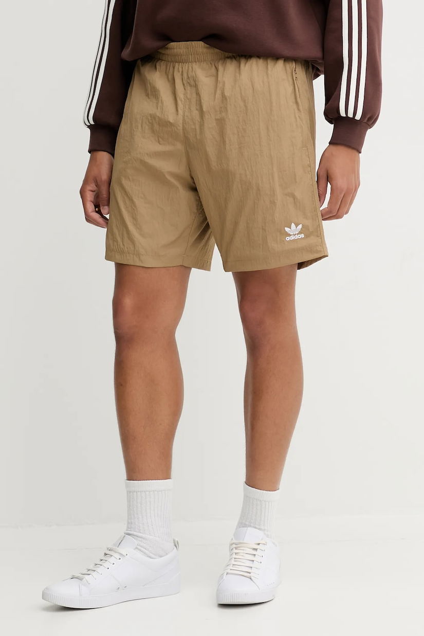 adidas Originals pantaloni scurți Essentials culoarea bej, JX3906