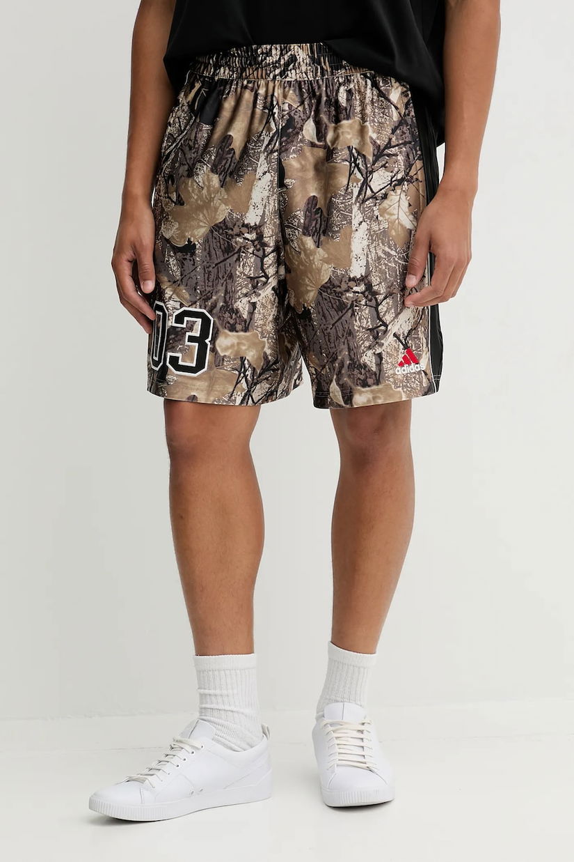 adidas Originals pantaloni scurți OG Camo Short culoarea bej, KD6259