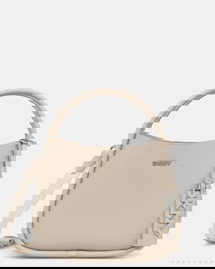 Dkny poșetă culoarea bej, R52BAK69