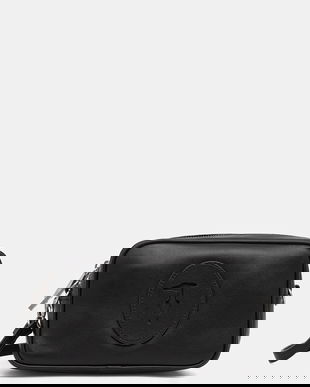 Trussardi poșetă de piele culoarea negru, Z646E006027N