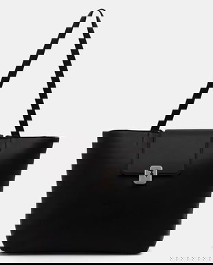 Trussardi poșetă de piele culoarea negru, Z605E005982N