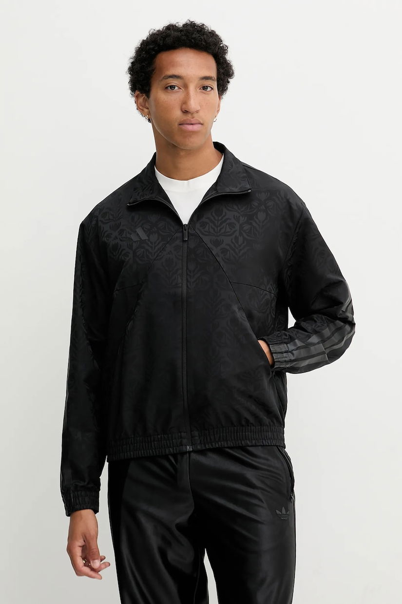 adidas bluză House of Tiro culoarea negru, cu imprimeu, JM1754