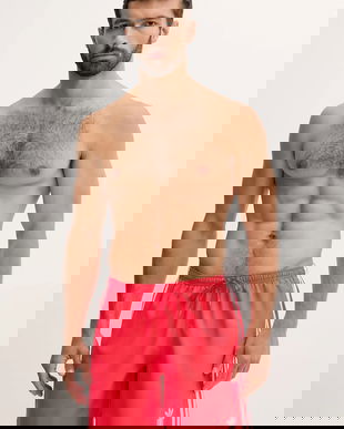 adidas Originals pantaloni scurți de baie Adicolor culoarea roșu, JX2690