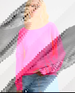 American Vintage pulover din amestec de lână PULL ML COL BATEAU culoarea roz, light, DAM225