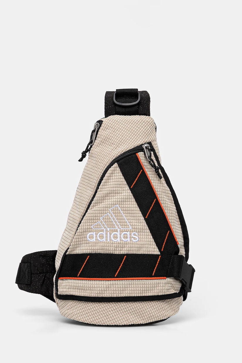 adidas Originals rucsac culoarea bej, mic, cu imprimeu, JY2553