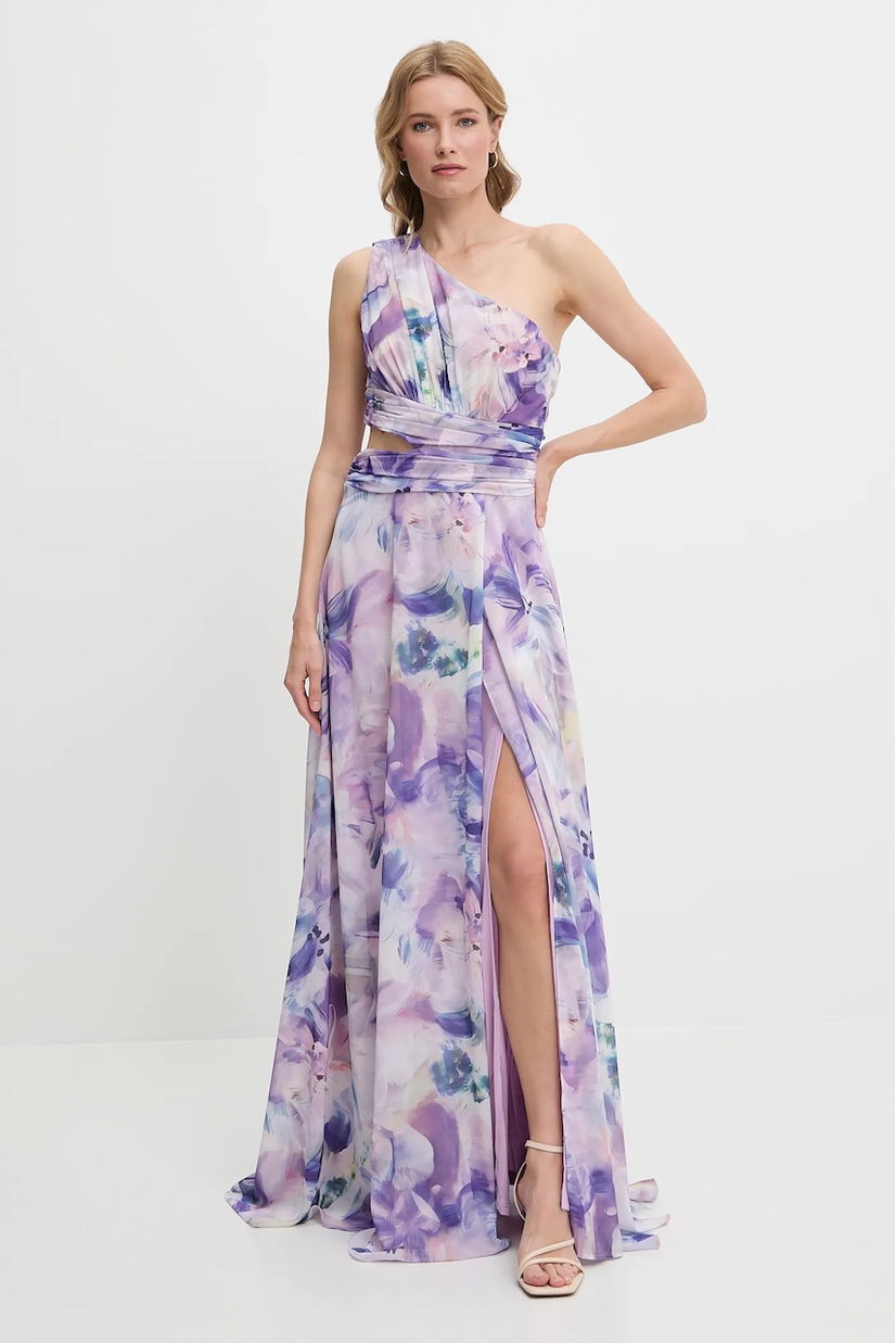 Answear Lab rochie culoarea violet, maxi, evazată