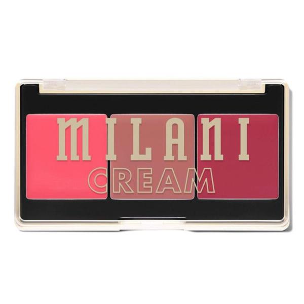 Paleta de Farduri pentru Obraz - Milani Cheek Kiss Cream Blush Palette, nuanta 110 Sun Kissed Glow, 7.5 g