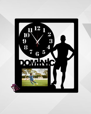 Ceas de perete personalizat.1poza,model Fotbal