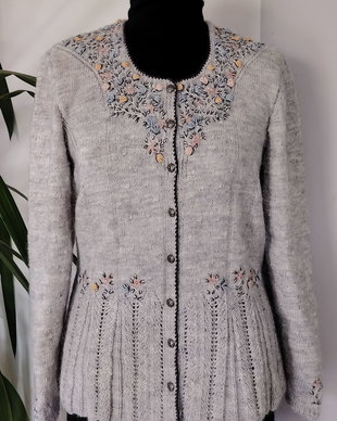 Jacheta tricotata manual Prisca grey