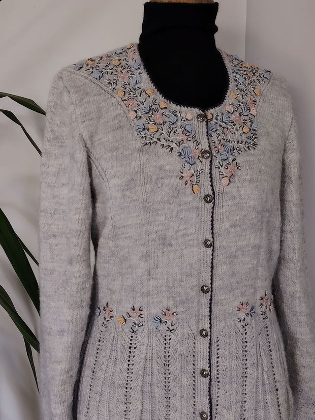 Jacheta tricotata manual Prisca grey