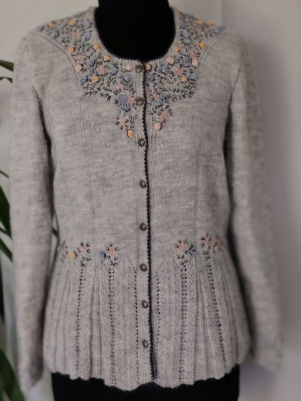 Jacheta tricotata manual Prisca grey