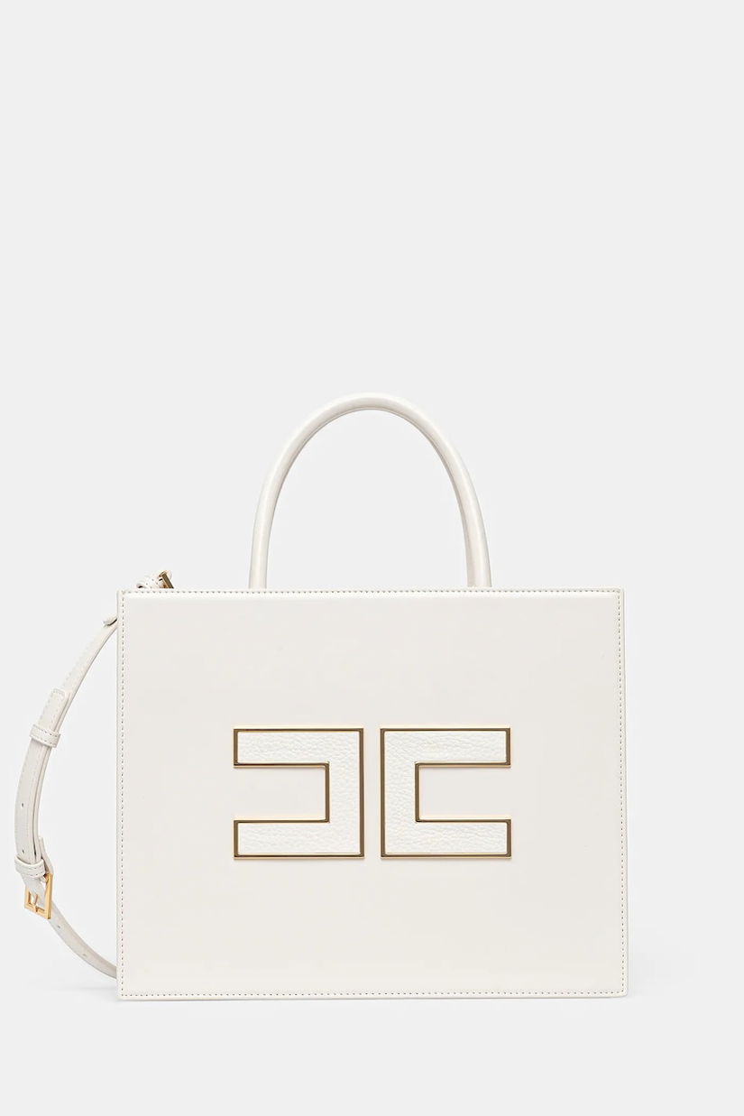 Elisabetta Franchi poșetă culoarea bej, BS32A56E2