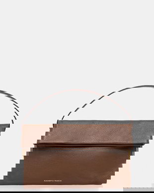 Elisabetta Franchi poșetă de piele culoarea maro, BS48N56E2